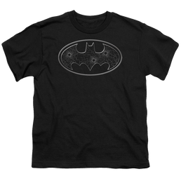 DC Batman Glass Hole Logo - Youth T-Shirt Youth T-Shirt (Ages 8-12) Batman   