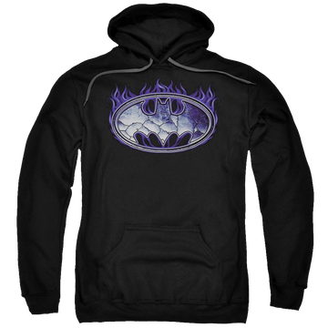 Batman Cracked Shield - Pullover Hoodie Pullover Hoodie Batman   