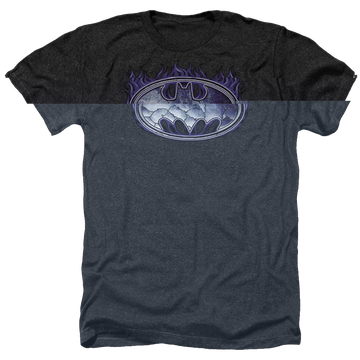 Batman Cracked Shield - Men's Heather T-Shirt Men's Heather T-Shirt Batman   