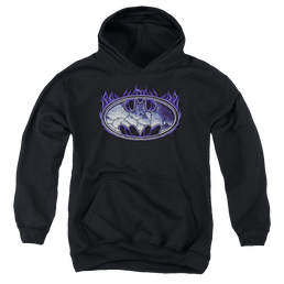 DC Batman Cracked Shield - Youth Hoodie Youth Hoodie (Ages 8-12) Batman   