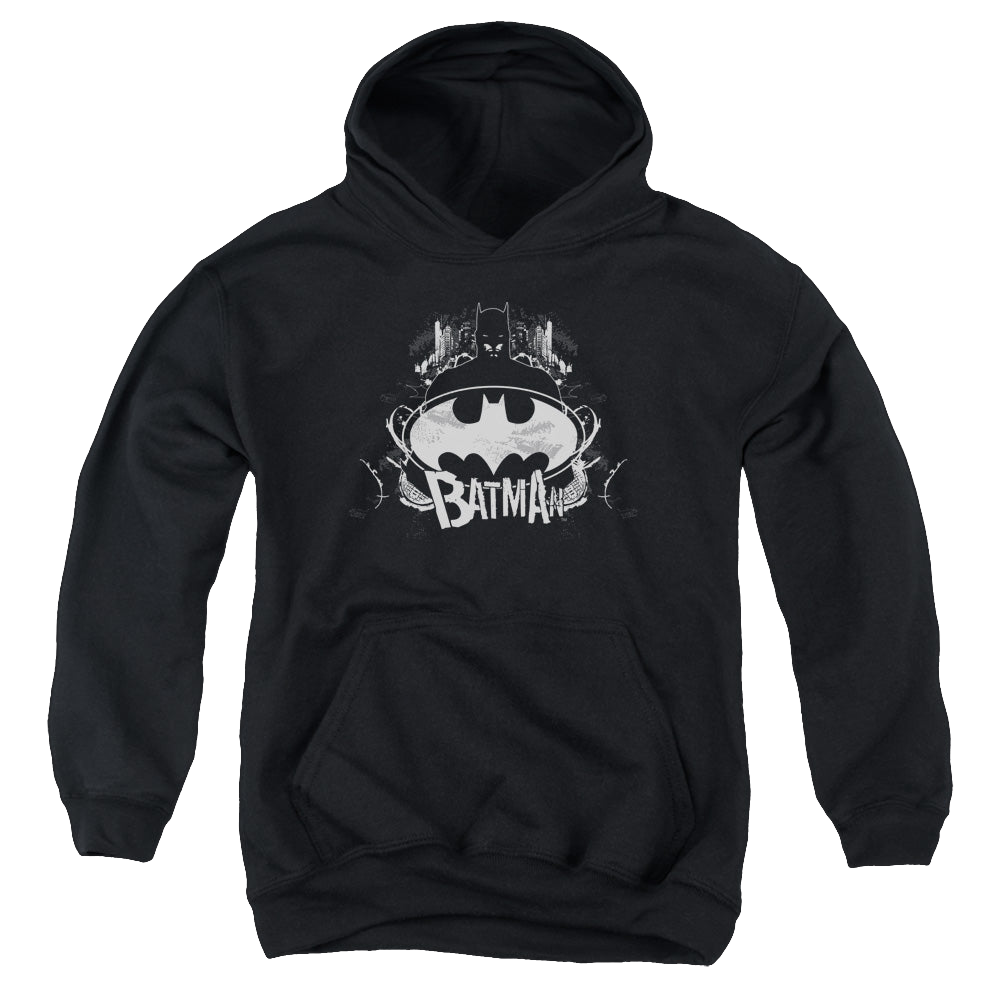 DC Batman Grim & Gritty - Youth Hoodie Youth Hoodie (Ages 8-12) Batman   