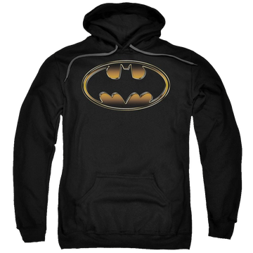 Batman Black & Gold Embossed - Pullover Hoodie Pullover Hoodie Batman   