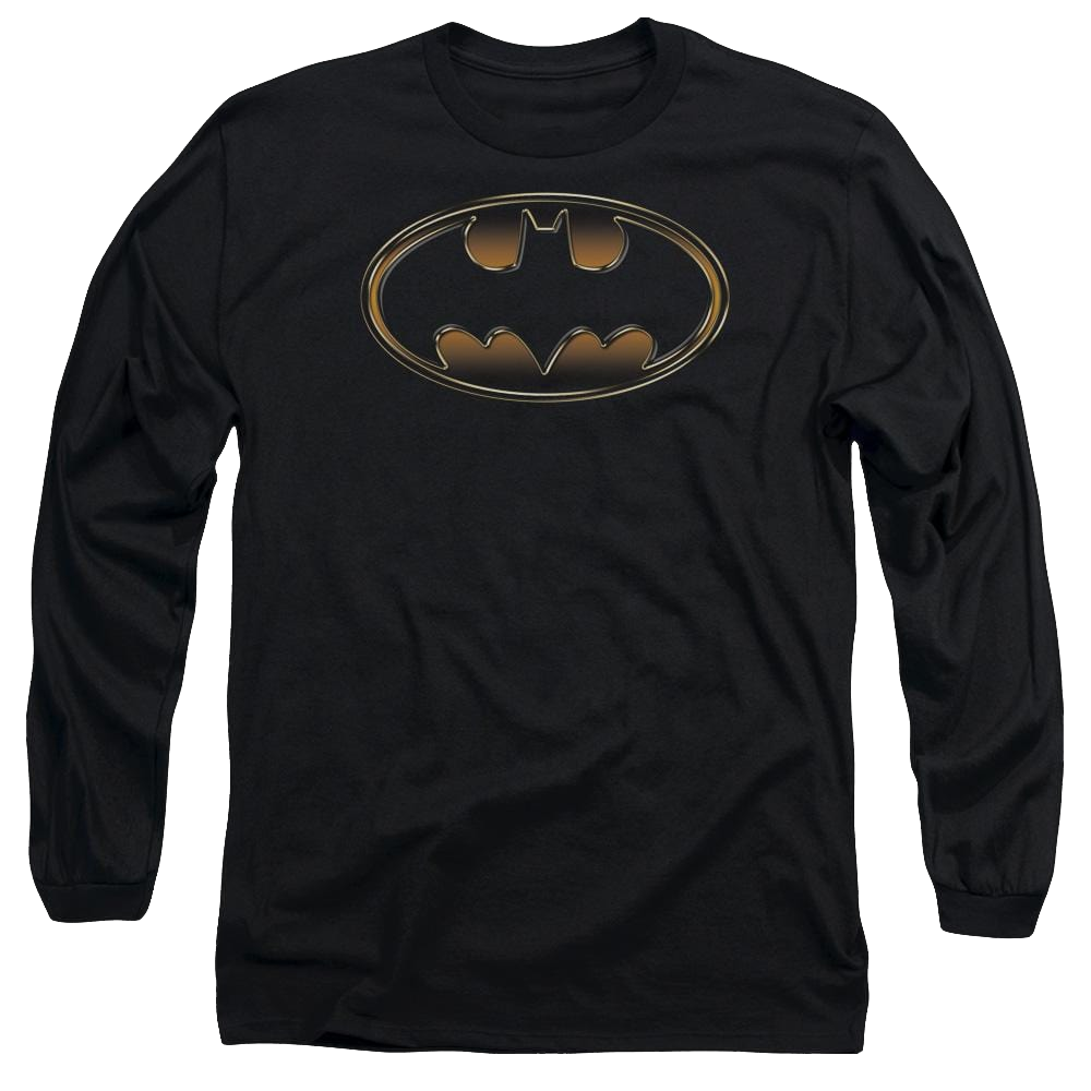 Batman Black & Gold Embossed - Men's Long Sleeve T-Shirt Men's Long Sleeve T-Shirt Batman   