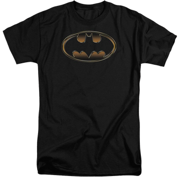 Batman Black & Gold Embossed Shield - Men's Tall Fit T-Shirt Men's Tall Fit T-Shirt Batman   