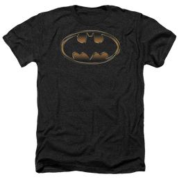 Batman Black & Gold Embossed - Men's Heather T-Shirt Men's Heather T-Shirt Batman   