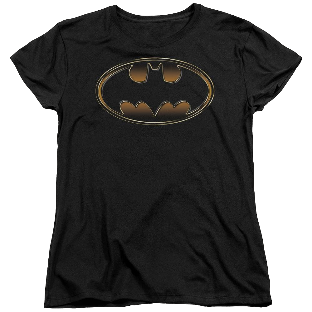 Batman Black & Gold Embossed - Women's T-Shirt Women's T-Shirt Batman   