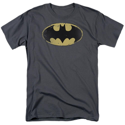 Batman Distressed Shield - Men's Regular Fit T-Shirt Men's Regular Fit T-Shirt Batman   