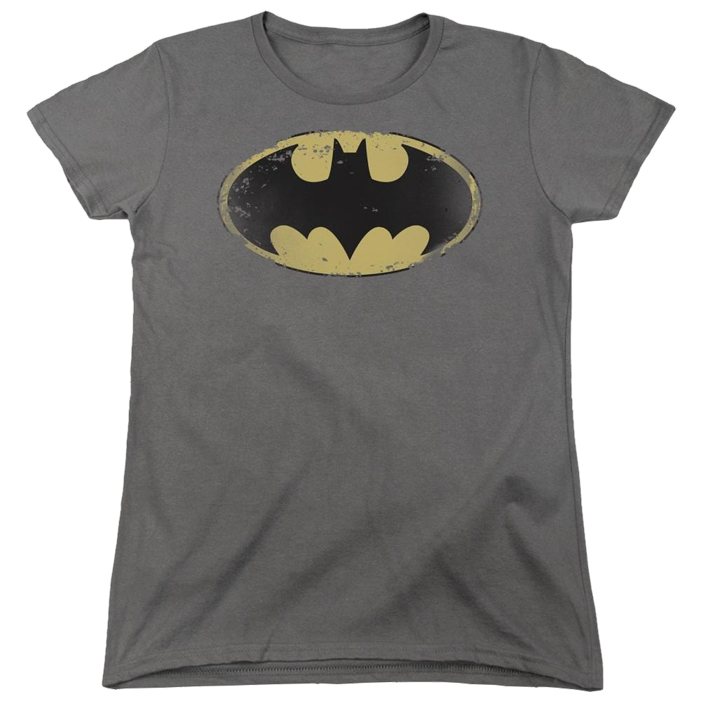 Batman Distressed Shield - Women's T-Shirt Women's T-Shirt Batman   