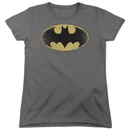 Batman Distressed Shield - Women's T-Shirt Women's T-Shirt Batman   