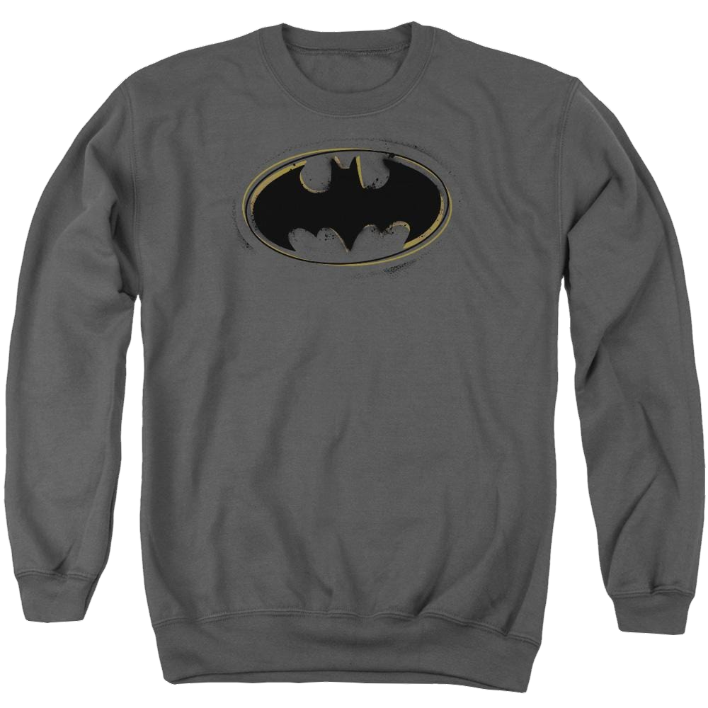 Batman Spray Paint Logo - Men's Crewneck Sweatshirt Men's Crewneck Sweatshirt Batman   
