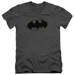 Batman Spray Paint Logo - Men's V-Neck T-Shirt Men's V-Neck T-Shirt Batman   
