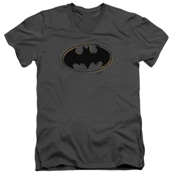 Batman Spray Paint Logo - Men's V-Neck T-Shirt Men's V-Neck T-Shirt Batman   