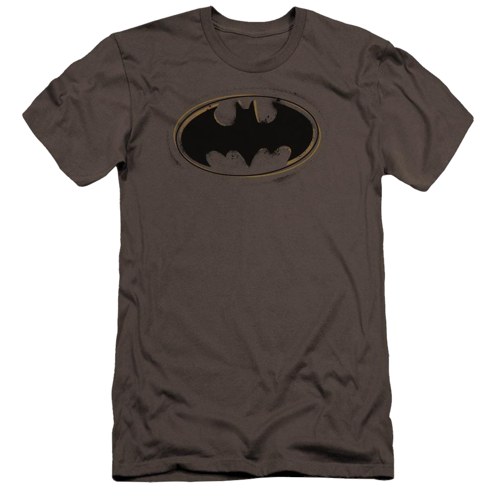 Batman Spray Paint Logo - Men's Premium Slim Fit T-Shirt Men's Premium Slim Fit T-Shirt Batman   