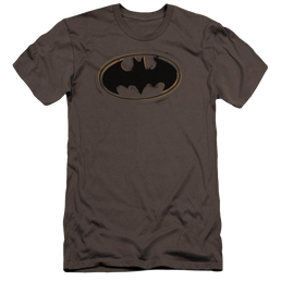 Batman Spray Paint Logo - Men's Premium Slim Fit T-Shirt Men's Premium Slim Fit T-Shirt Batman   