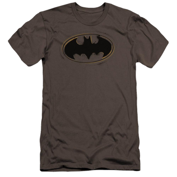 Batman Spray Paint Logo - Men's Premium Slim Fit T-Shirt Men's Premium Slim Fit T-Shirt Batman   