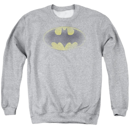 Batman Faded Logo - Men's Crewneck Sweatshirt Men's Crewneck Sweatshirt Batman   