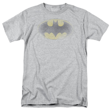 Athletic heather men's regular fit t-shirt with Batman Faded Logo graphic