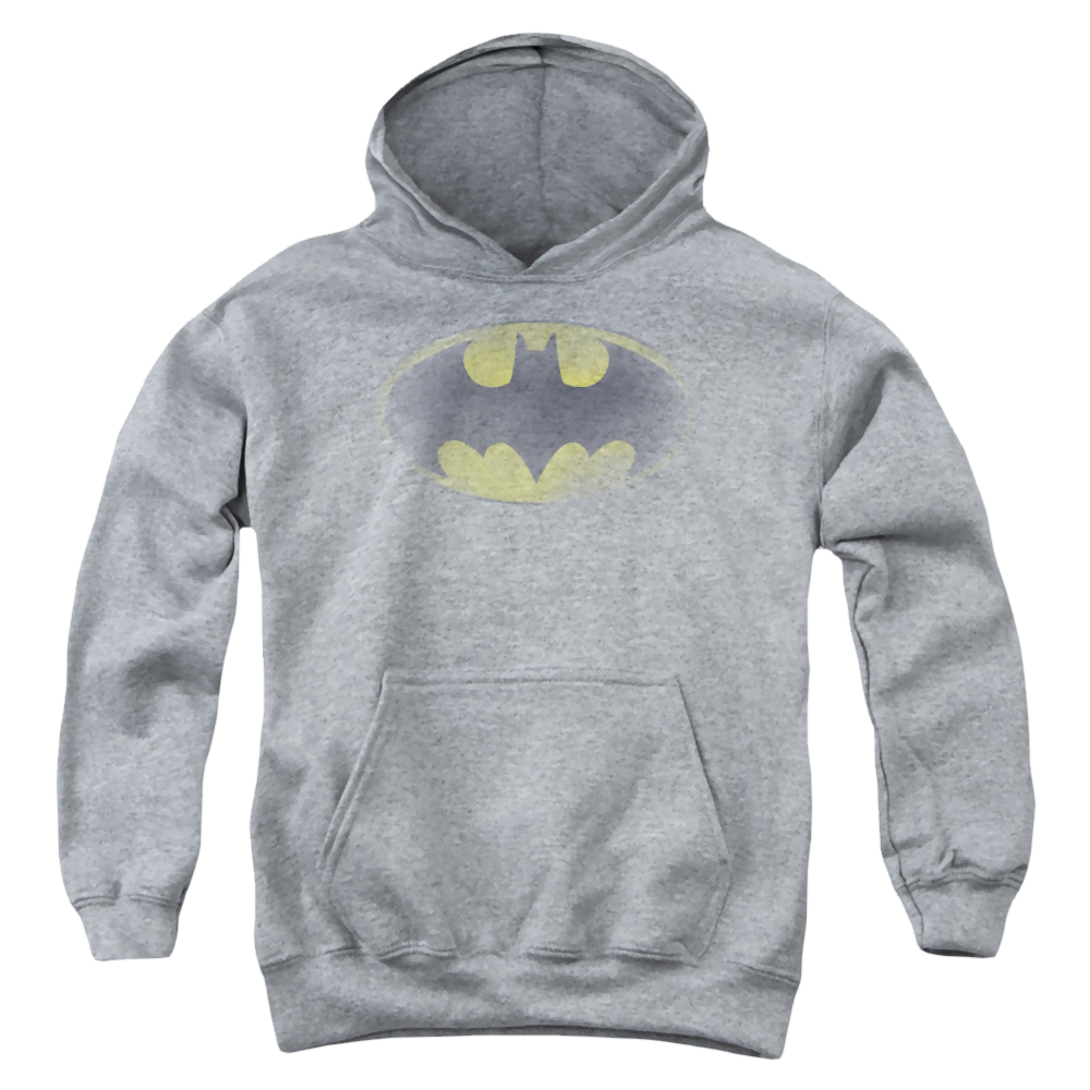 DC Batman Faded Logo - Youth Hoodie Youth Hoodie (Ages 8-12) Batman   