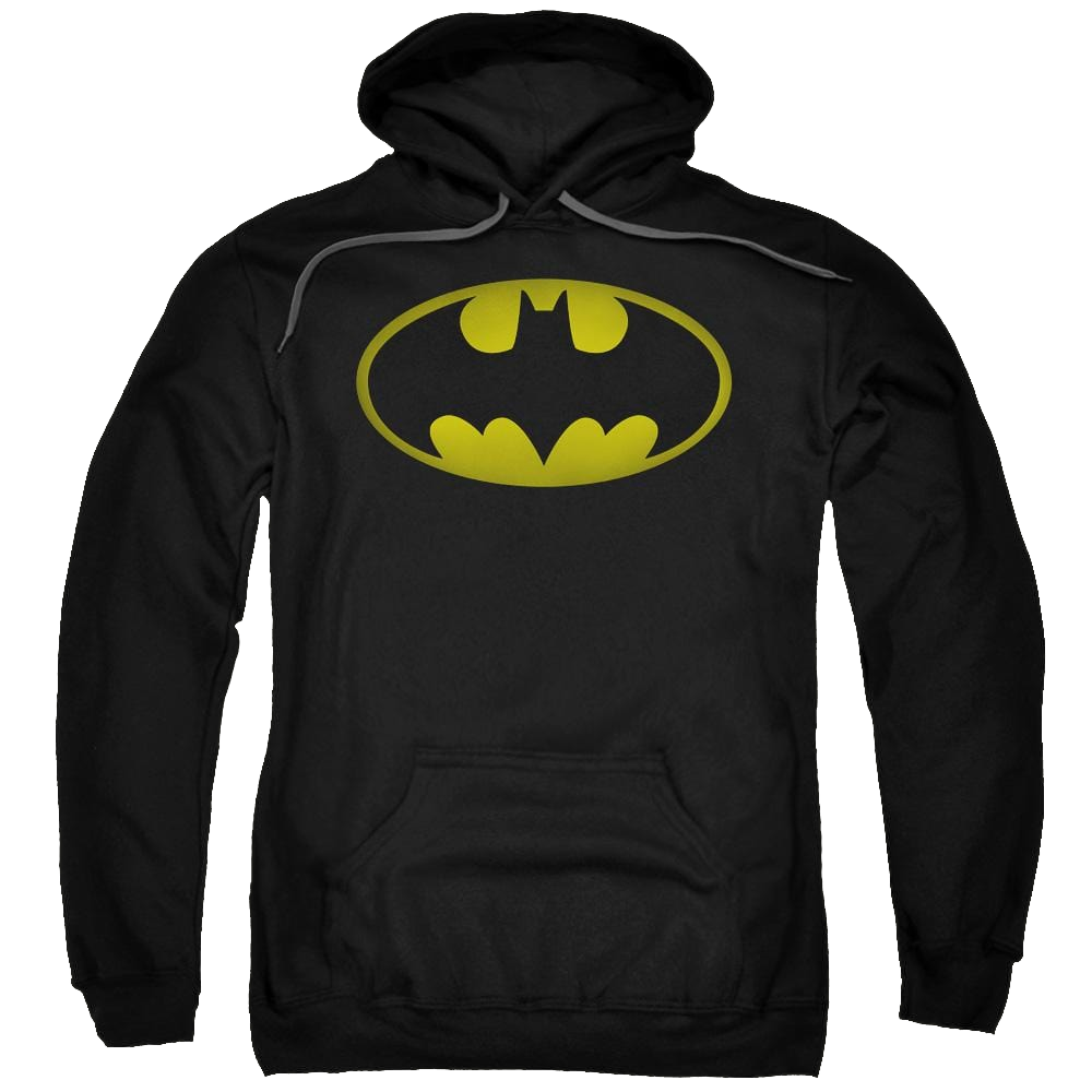 Batman Washed Bat Logo - Pullover Hoodie Pullover Hoodie Batman   