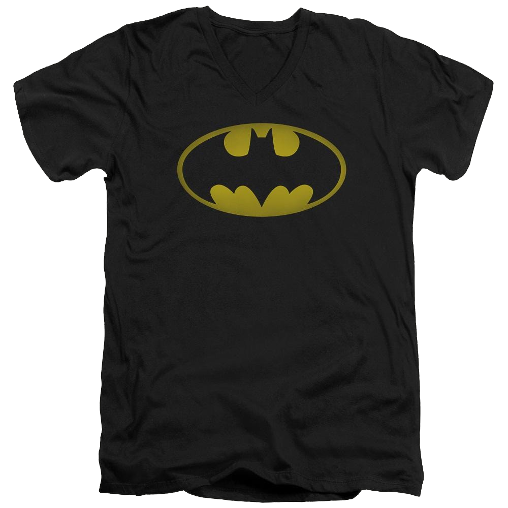 Batman Washed Bat Logo - Men's V-Neck T-Shirt Men's V-Neck T-Shirt Batman   