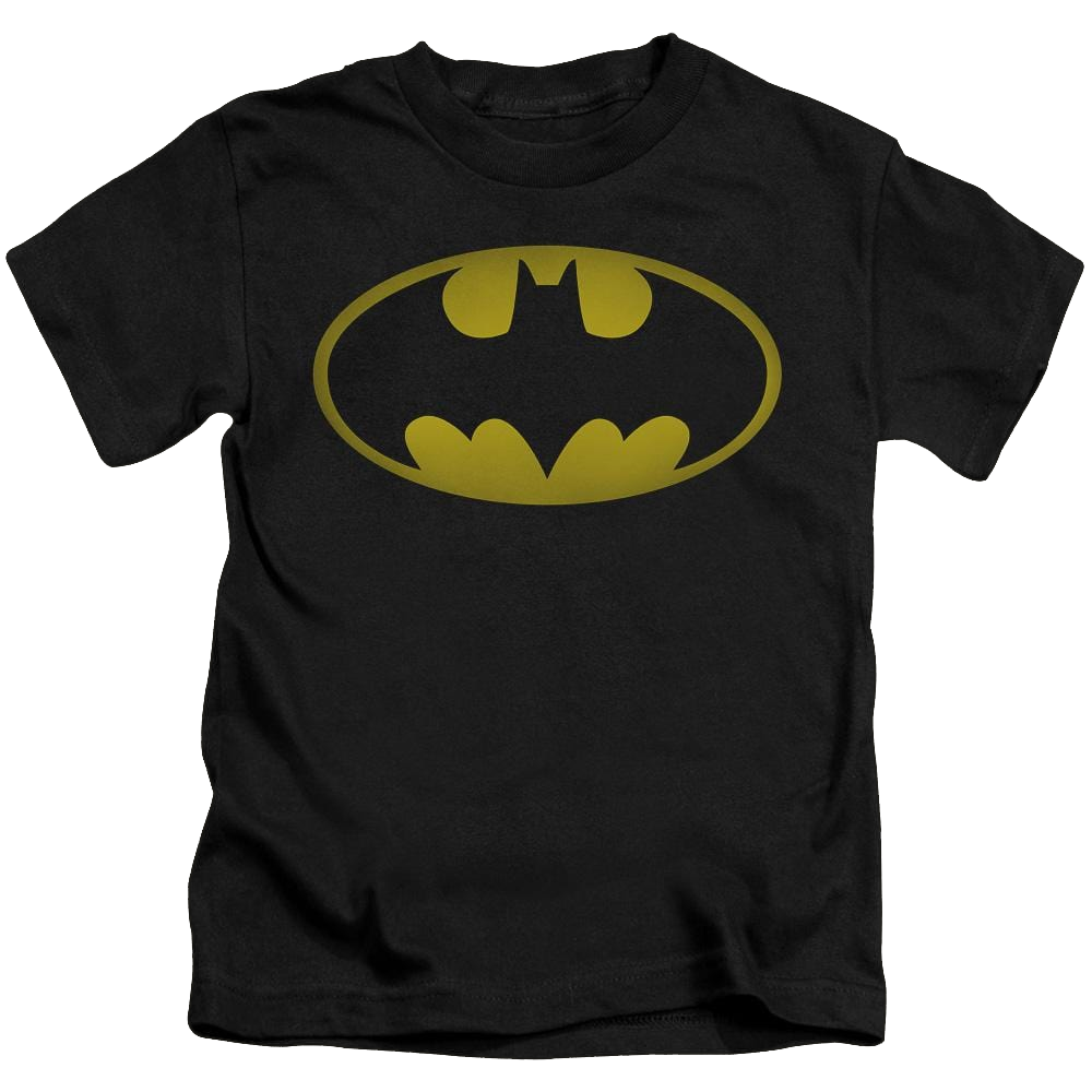 DC Batman Washed Bat Logo - Kid's T-Shirt Kid's T-Shirt (Ages 4-7) Batman   