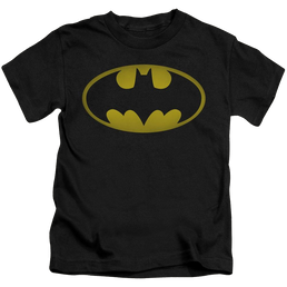 DC Batman Washed Bat Logo - Kid's T-Shirt Kid's T-Shirt (Ages 4-7) Batman   