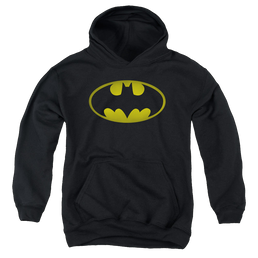 DC Batman Washed Bat Logo - Youth Hoodie Youth Hoodie (Ages 8-12) Batman   