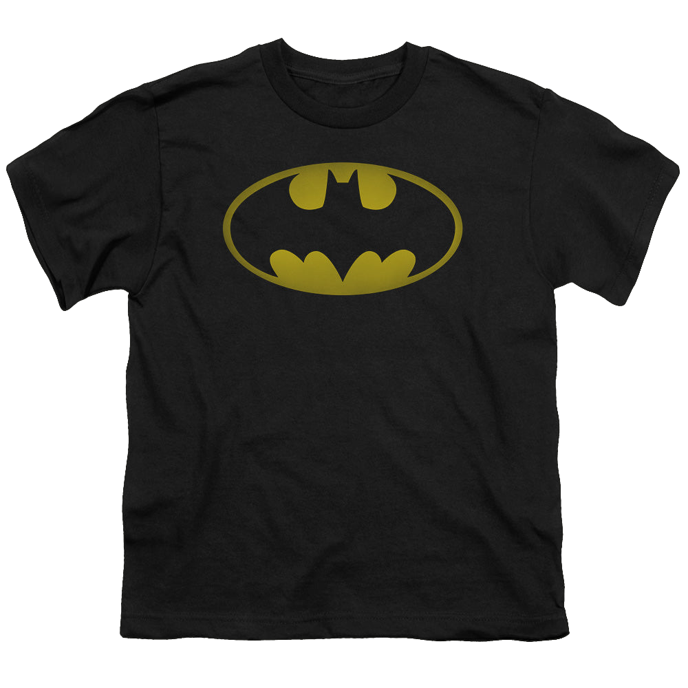 DC Batman Washed Bat Logo - Youth T-Shirt Youth T-Shirt (Ages 8-12) Batman   