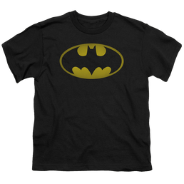 DC Batman Washed Bat Logo - Youth T-Shirt Youth T-Shirt (Ages 8-12) Batman   