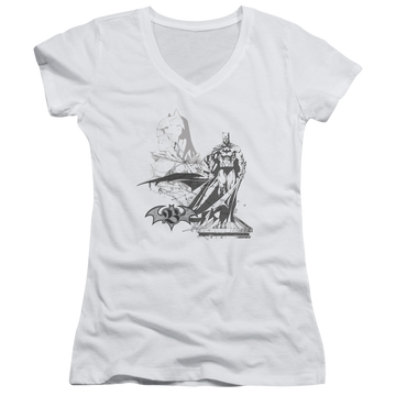 Batman Overseer - Juniors V-Neck T-Shirt Juniors V-Neck T-Shirt Batman   
