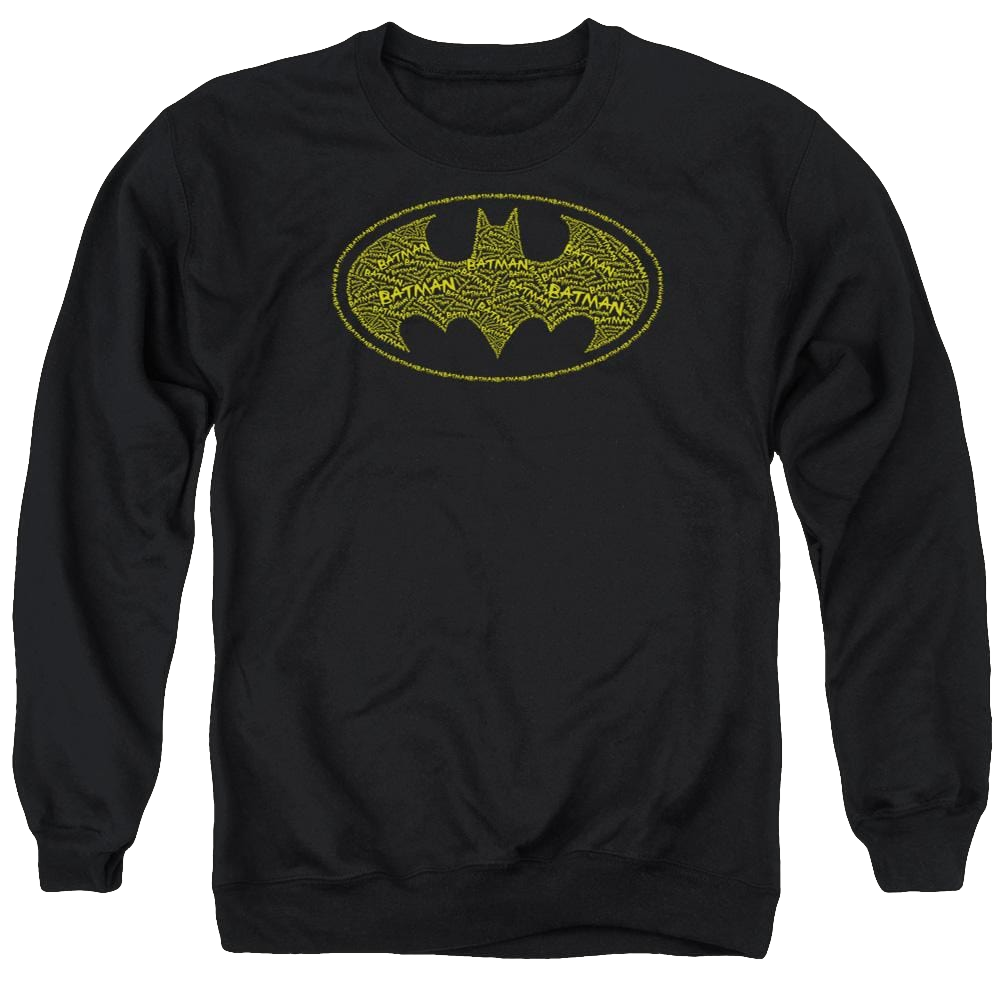 Batman Type Logo - Men's Crewneck Sweatshirt Men's Crewneck Sweatshirt Batman   
