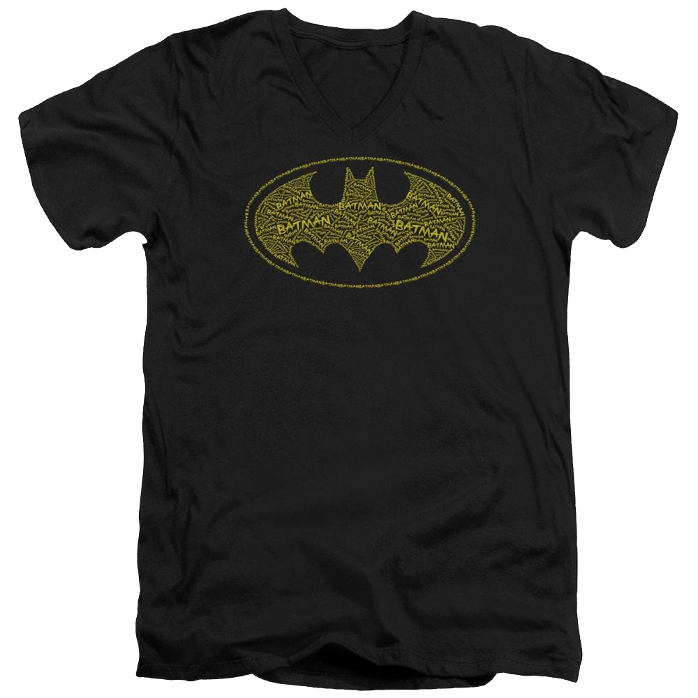 Batman Type Logo - Men's V-Neck T-Shirt Men's V-Neck T-Shirt Batman   