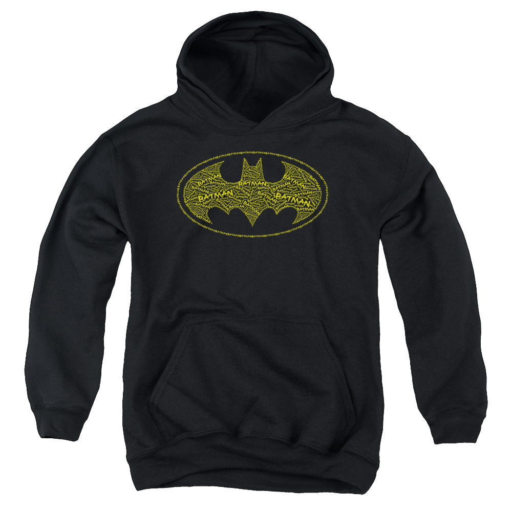 DC Batman Type Logo - Youth Hoodie Youth Hoodie (Ages 8-12) Batman   