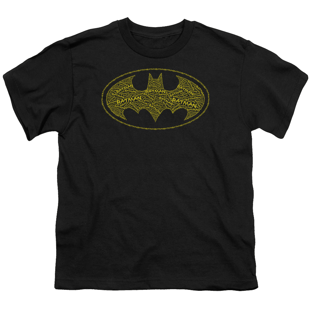 DC Batman Type Logo - Youth T-Shirt Youth T-Shirt (Ages 8-12) Batman   