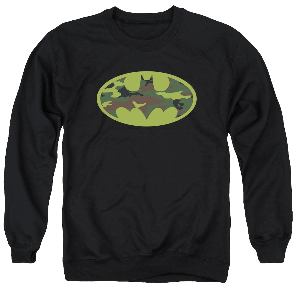Batman Camo Logo - Men's Crewneck Sweatshirt Men's Crewneck Sweatshirt Batman   