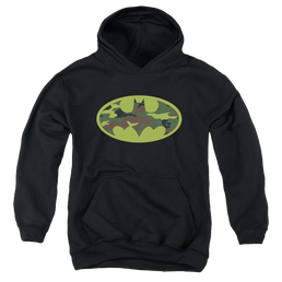 DC Batman Camo Logo - Youth Hoodie Youth Hoodie (Ages 8-12) Batman   