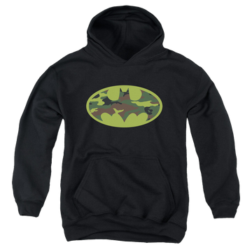 DC Batman Camo Logo - Youth Hoodie Youth Hoodie (Ages 8-12) Batman   