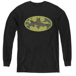Dc Batman Camo Logo - Youth Long Sleeve T-Shirt Youth Long Sleeve T-Shirt Batman   