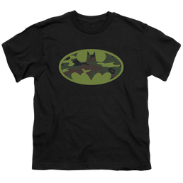 DC Batman Camo Logo - Youth T-Shirt Youth T-Shirt (Ages 8-12) Batman   