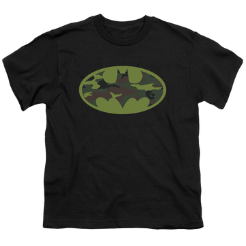 DC Batman Camo Logo - Youth T-Shirt Youth T-Shirt (Ages 8-12) Batman   