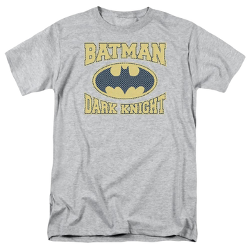 Athletic heather men's regular fit t-shirt with Batman Dark Knight Jersey graphic