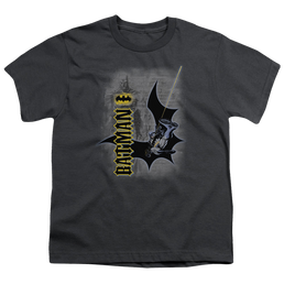 DC Batman Swing Into Action - Youth T-Shirt Youth T-Shirt (Ages 8-12) Batman   