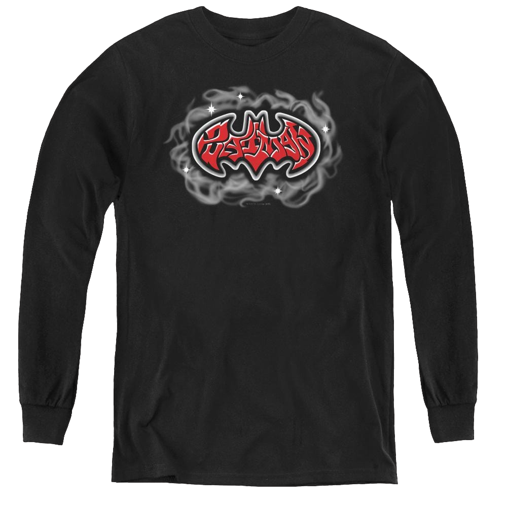 Dc Batman Hip Hop Logo - Youth Long Sleeve T-Shirt Youth Long Sleeve T-Shirt Batman   
