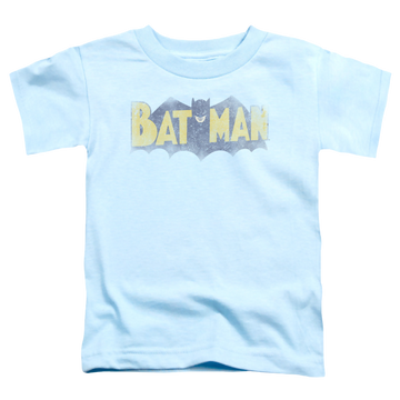 Light blue toddler t-shirt with DC Batman Vintage Logo graphic