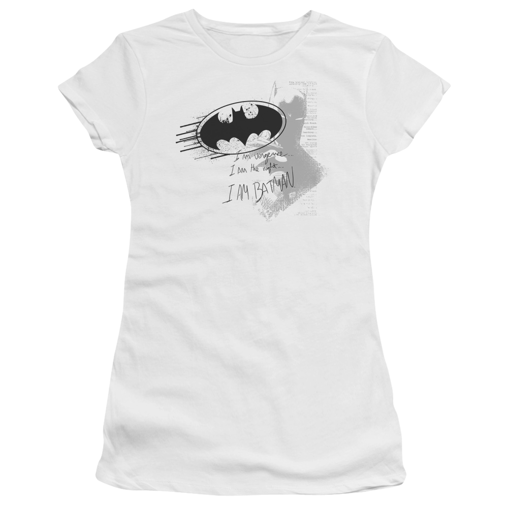 Batman I Am Vengeance - Juniors T-Shirt Juniors T-Shirt Batman   