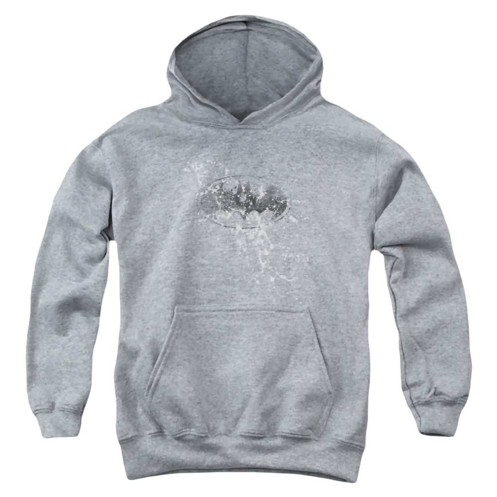 DC Batman Burned & Splattered - Youth Hoodie Youth Hoodie (Ages 8-12) Batman   