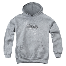 DC Batman Burned & Splattered - Youth Hoodie Youth Hoodie (Ages 8-12) Batman   
