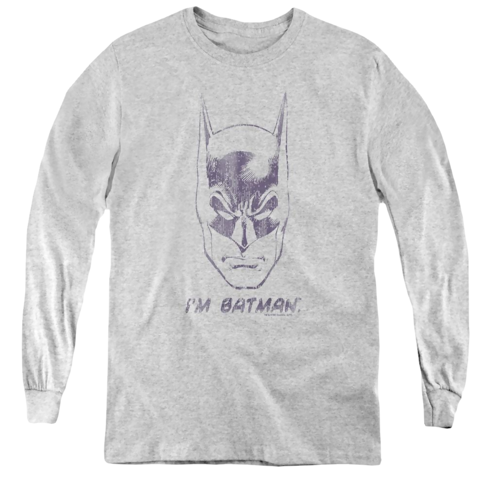 Dc Batman Im Batman - Youth Long Sleeve T-Shirt Youth Long Sleeve T-Shirt Batman   