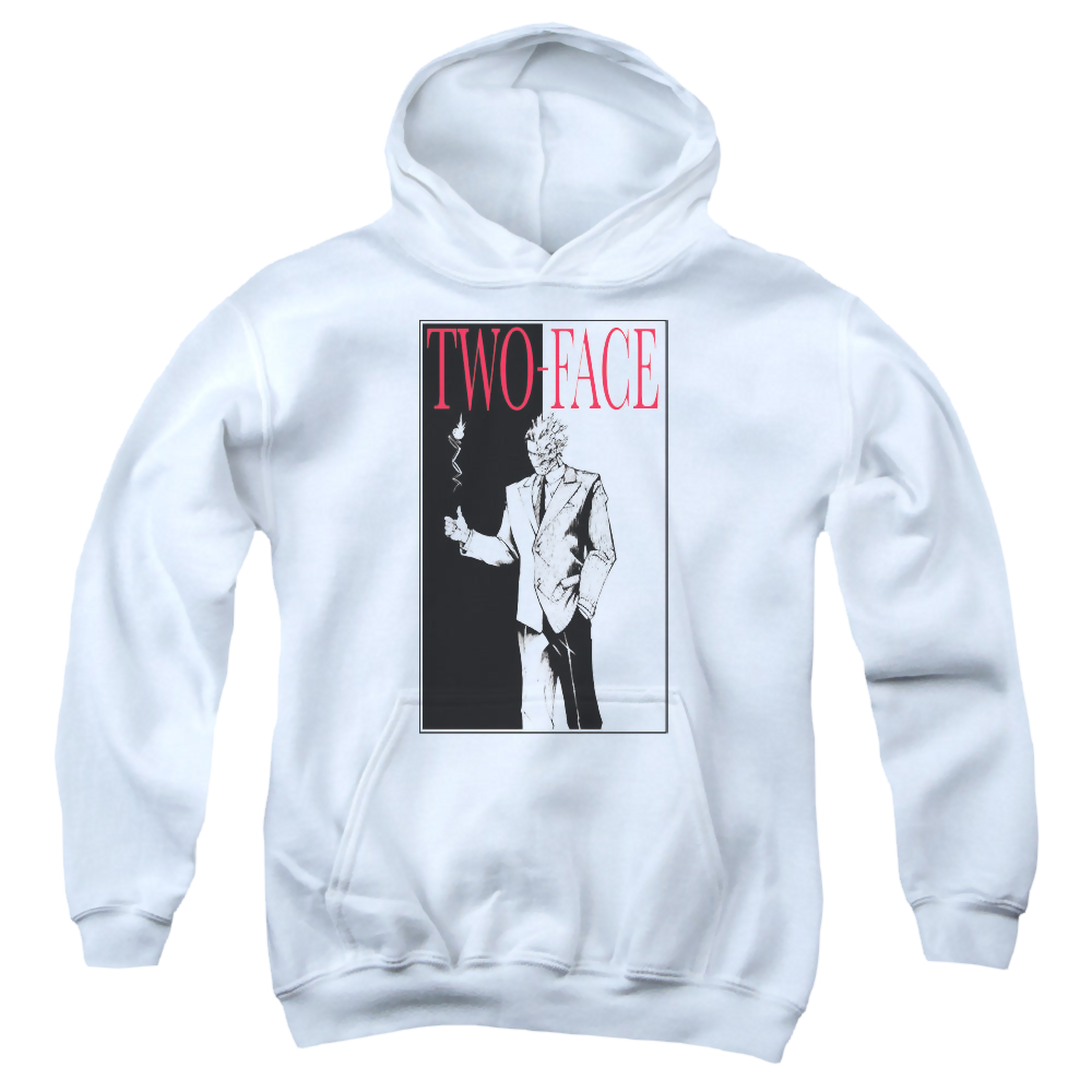 Dc Batman Two Face - Youth Hoodie Youth Hoodie (Ages 8-12) Batman   