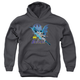 DC Batman Cape Outstretched - Youth Hoodie Youth Hoodie (Ages 8-12) Batman   